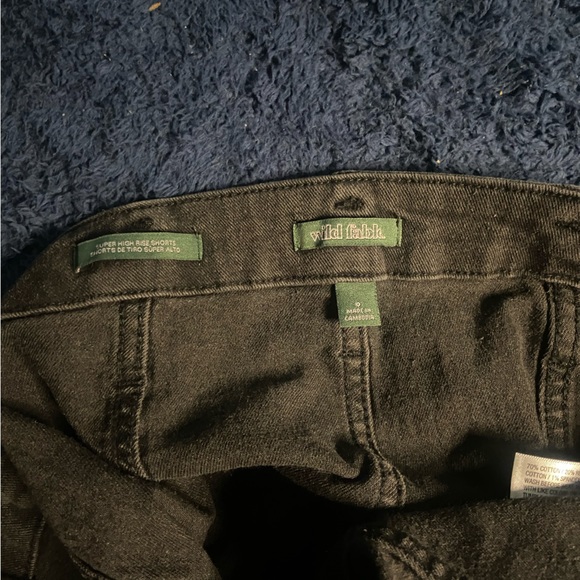 Wild Fable black high rise jean shorts size 0 !!!message before purchase!!! - Picture 6 of 7